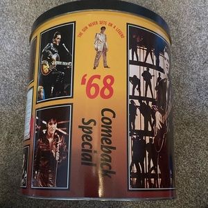 1993 Vintage Rare Elvis Presley '68 Comeback Special Popcorn Tin